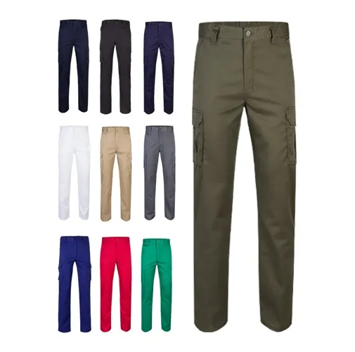 VL LUGH. PANTALÓN ELÁSTICO MULTIBOLSILLOS (240G/M²) EN ALGODÓN (46%), EME (38%) Y POLIÉSTER (16%)