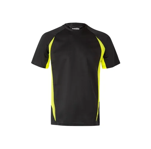 black VL SLAYER. Camiseta técnica ojo de pájaro bicolor (160g/m²), en poliéster (100%)