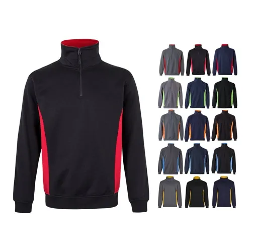 VL SVAROG. SUDADERA DE RIZO BICOLOR (260G/M²), EN POLIÉSTER (65%) Y ALGODÓN (35%)