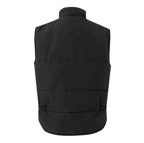 black VL MEFITIS. Chaleco acolchado multibolsillos (220g/m²), en poliéster (100%)