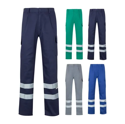VL ASCLEPIUS. PANTALÓN MULTIBOLSILLOS DE SARGA (200G/M²), EN ALGODÓN (35%) Y POLIÉSTER (65%)