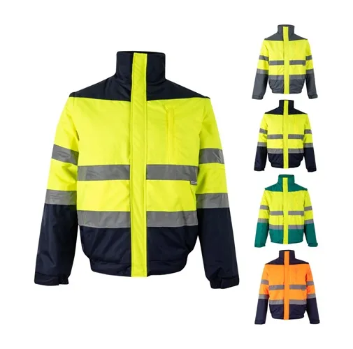 VL JUPITER LARGE. CHAQUETA ACOLCHADA BICOLOR (180G/M²) EN POLIÉSTER (100%), CON REVESTIMIENTO DE PU