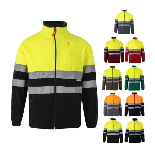 VL EROS. Chaqueta polar bicolor (280 g/m²), en poliéster (100%)
