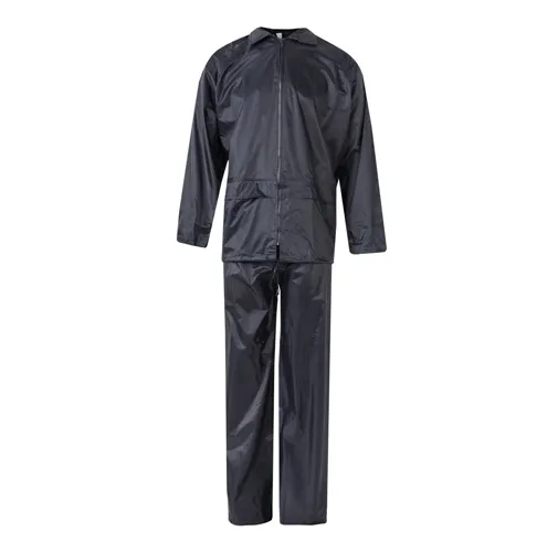 blue VL SEDNA. Traje de lluvia (225g/m²), de dos piezas en poliéster (100%) con revestimiento de PVC