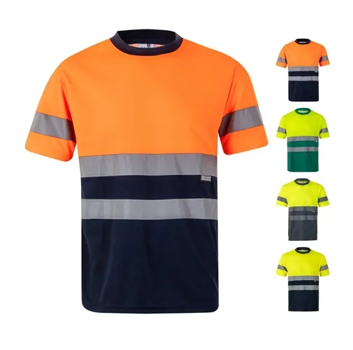 VL BRAHMA LARGE. Camiseta técnica bicolor ojo de pájaro (140g/m²), en poliéster (100%)