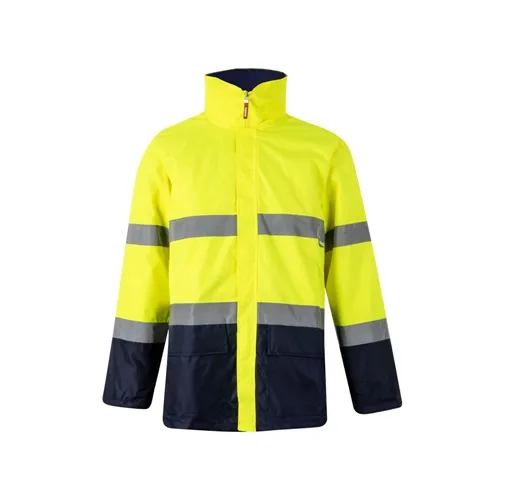 azul marino VL THEMIS LARGE. Parka bicolor (190g/m²), en poliéster (100%), con revestimiento de PU