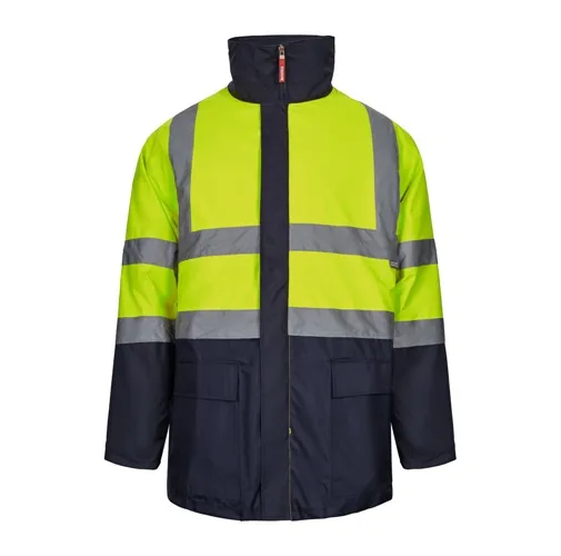 azul marino VL JUNO LARGE. Parka 4 en 1 bicolor (180g/m²), en poliéster (100%) con revestimiento de PU
