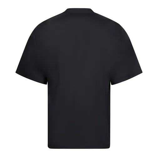 black VL DURGA. Chaqueta de cocina de manga corta en popelina (110 g/m²) de algodón (35%) y poliéster (65%)