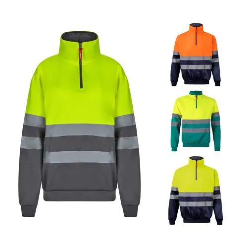 VL THOR LARGE. Sudadera bicolor (300g/m²) en tejido polar de poliéster (100%)