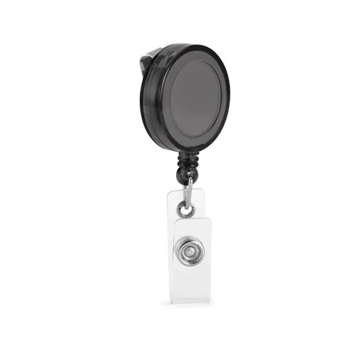 black YEATS. Porta credencial extensible con clip metálico