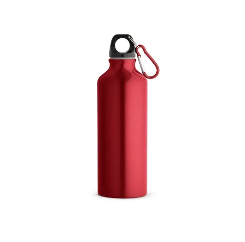 red RE-LANDSCAPE M. Botella de aluminio reciclado con mosquetón 530 mL