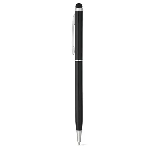 black ZOE BK. Bolígrafo de aluminio con punta táctil