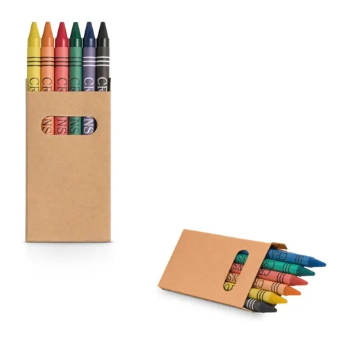 EAGLE. Caja con 6 lápices de cera