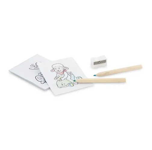 natural ANIM. Conjunto para colorir com lápis de cor