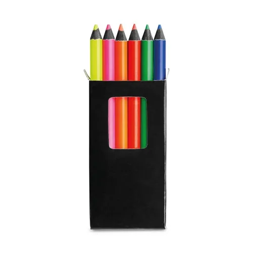 black MEMLING. Caja con 6 lápices de color
