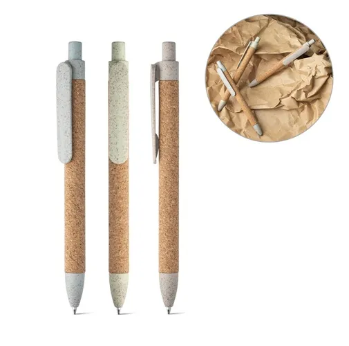 GOYA. BOLÍGRAFO EN CORCHO Y FIBRA DE PAJA DE TRIGO
