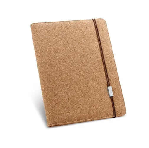 natural SERPA. Carpeta de corcho A4 con un bloque de páginas lisas