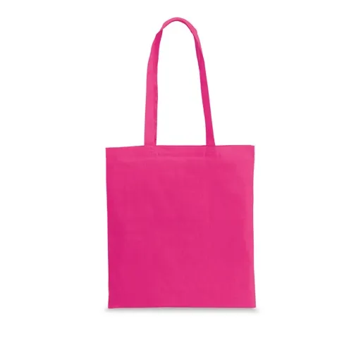 pink CARACAS. Bolsa de algodón 100% (140 g/m²)