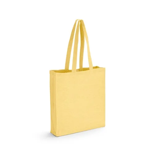 yellow MARACAY. Bolsa con algodón reciclado (70%) y poliéster (30% rPET) (140 g/m²)