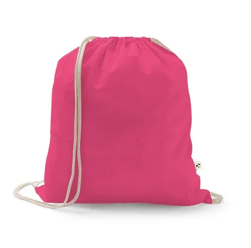 pink ISTANBUL. Mochila confeccionada en algodón reciclado (70%) y poliéster (30% rPET) (150 g/m²)
