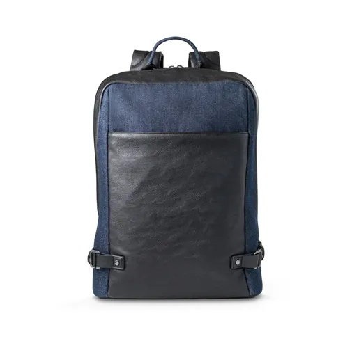 azul marino DIVERGENT BACKPACK I. Mochila para portátil de hasta 15.6\'\' en tejido vaquero y PU