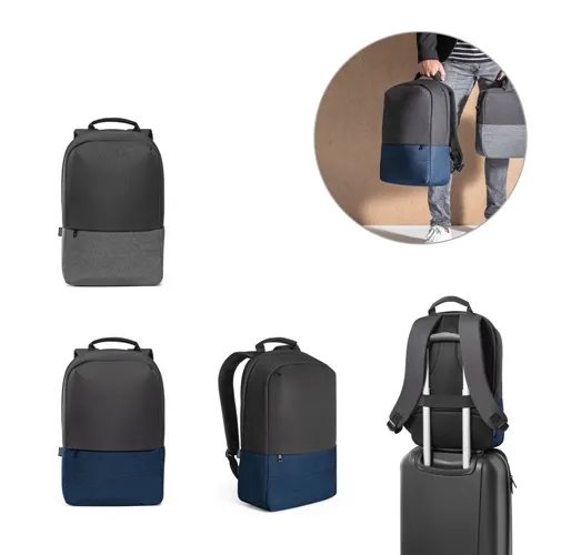 GENOA BPACK. MOCHILA ANTIRROBO EN POLIÉSTER RECICLADO DE ALTA DENSIDAD 600D