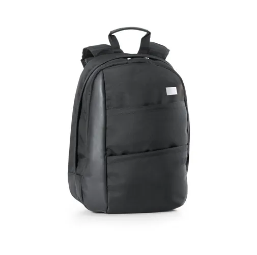black ANGLE BPACK. Mochila para portátil de 15.6\'\' en PU y 1680D