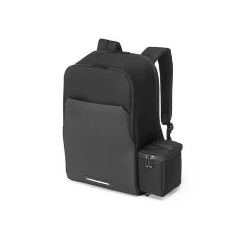 black BELFAST. Mochila 2 en 1 con bolsa térmica que se pueden usar juntas o por separado