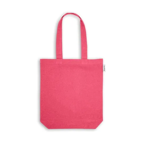 pink MERIDA. Bolsa de algodón (50%), algodón reciclado (30%) y poliéster (20% rPET) (220 g/m²)