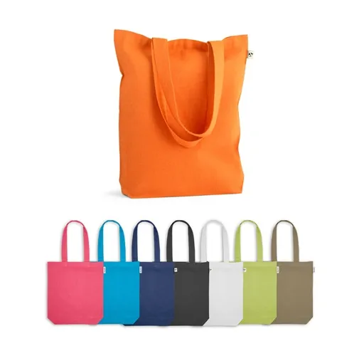 MERIDA. BOLSA DE ALGODÓN (50%), ALGODÓN RECICLADO (30%) Y POLIÉSTER (20% RPET) (220 G/M²)