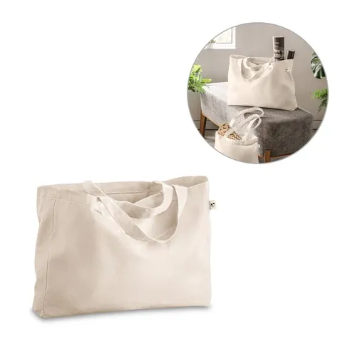 PARMA. BOLSA DE ALGODÓN (50%), ALGODÓN RECICLADO (30%) Y POLIÉSTER (20% RPET) (280 G/M²)