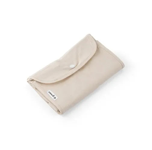 natural claro BEIRUT. Bolsa plegable de algodón (50%), algodón reciclado (30%) y poliéster (20% rPET) (140 g/m²)
