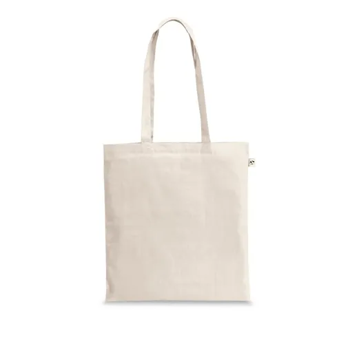 natural claro GIZA. Bolsa 100% algodón reciclado (140 g/m²)