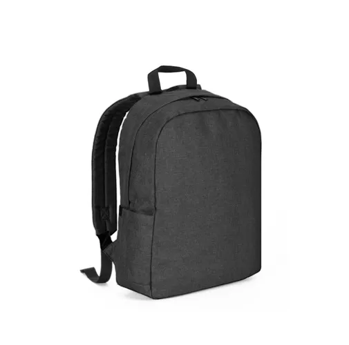 gris oscuro GIJON. Mochila para portátil de poliéster reciclado de alta densidad 600D y forro de poliéster reciclado 210D