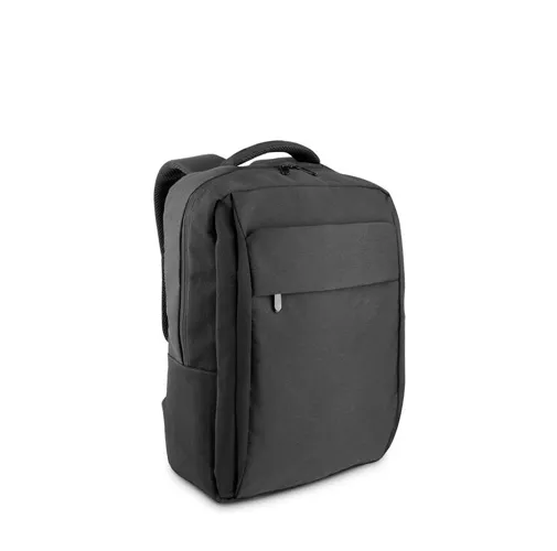 gris oscuro COVENTRY. Mochila para portátil totalmente acolchada en poliéster reciclado de alta densidad 300D y forro de poliéster reciclado 210D 15.6’