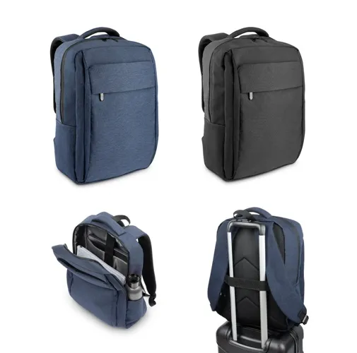 COVENTRY. MOCHILA PARA PORTÁTIL TOTALMENTE ACOLCHADA EN POLIÉSTER RECICLADO DE ALTA DENSIDAD 300D Y FORRO DE POLIÉSTER RECICLADO 210D 15.6’
