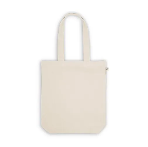 natural claro HARBOR. Bolsa de algodón reciclado (70%) y poliéster (30% rPET) (280 g/m²)