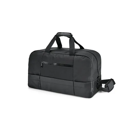 black ZIPPERS SPORT. Bolsa de deporte ejecutiva en jacquard 840D y 300D