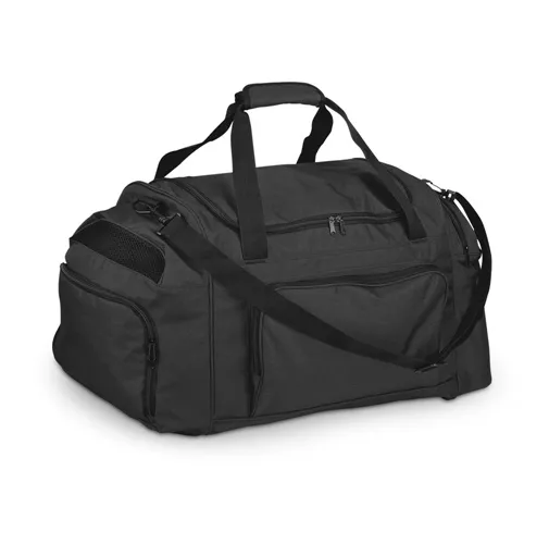 black GIRALDO. Bolsa de deporte de poliéster 300D