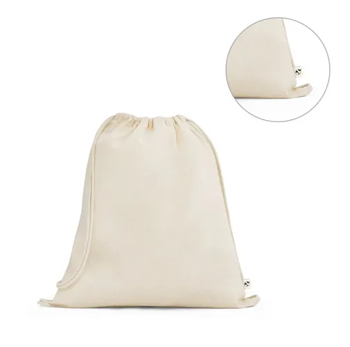 BELIZE. BOLSA TIPO MOCHILA 100% ALGODÓN ORGÁNICO (140 G/M²)