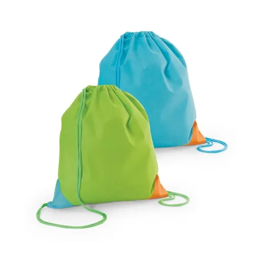 BISSAYA. SACO COLORIDO EM NÃO-TECIDO COM CORDÃO (80 G/M²)