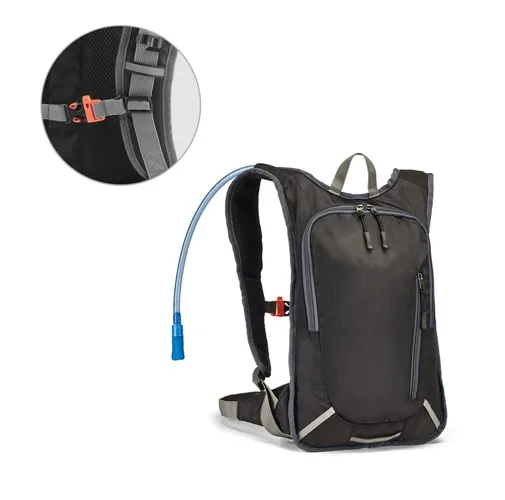 MOUNTI. Mochila deportiva 420D con depósito de agua 2 L