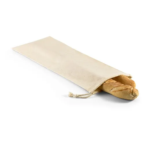natural claro MONCO. Bolsa para el pan de algodón 100%
