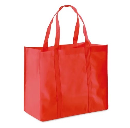 red SHOPPER. Bolsa de no tejido (Non-woven 80 g/m²)