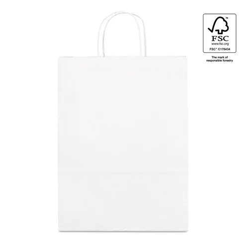 white CITADEL. Bolsa de papel kraft (90 g/m²)
