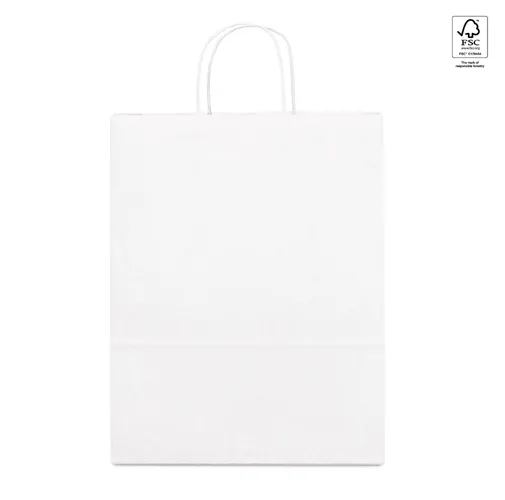 white CABAZON. Bolsa de papel kraft (90 g/m²)