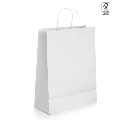 white CABAZON. Bolsa de papel kraft (90 g/m²)