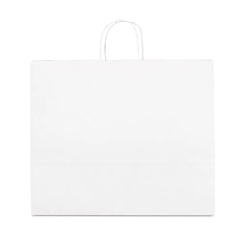 white KELLY. Bolsa de papel kraft (100 g/m²)
