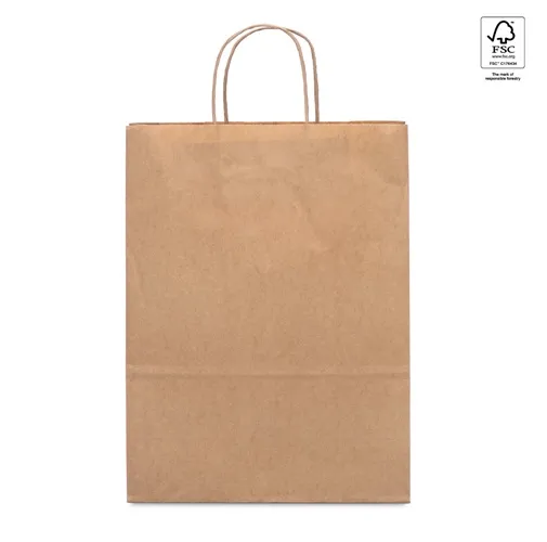 natural LEIA. Bolsa de papel kraft (115 g/m²)