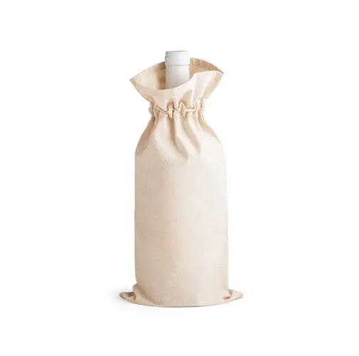natural JEROME. Bolsa para botella 100% algodón (180 g/m²)